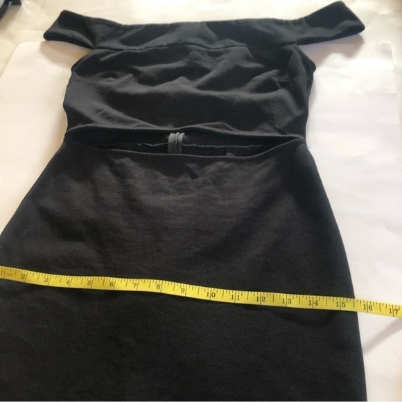 Silent + Noise Urban Outfitters Cut Out Ponte Off The Shoulder Mini Dress Size S - Picture 9 of 14